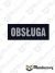 Naszywka odblaskowa OBSŁUGA