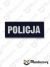 Naszywka odblaskowa POLICJA na polar służbowy, przód