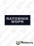 Naszywka odblaskowa RATOWNIK WOPR