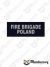 Naszywka odblaskowa FIRE BRIGADE POLAND