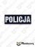 Naszywka odblaskowa POLICJA na polar służbowy, plecy
