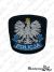 Emblemat na czapkę ćwiczebną, zimową POLICJA - granatowy