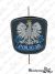 Emblemat z bolcami, na czapkę gabardynową POLICJA