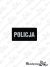 Emblemat POLICJA 60x30 - czarny