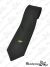 Krawat wiązany, haftowany napis PSP - czarny
