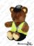 Maskotka, Miś 24cm - prewencja, POLICJA, brązowy