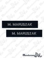 Identyfikator haftowany z nazwiskiem / numerem, POLICJA