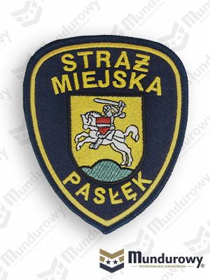 Zdjęcie przedstawiające Emblemat STRAŻ MIEJSKA PASŁĘK