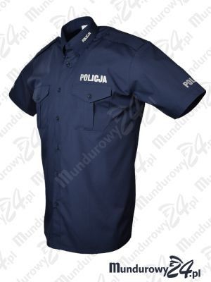 Koszula służbowa POLICJA, krótki rękaw