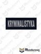 Naszywka odblaskowa KRYMINALISTYKA