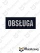 Naszywka odblaskowa OBSŁUGA