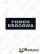 Naszywka odblaskowa POMOC DROGOWA