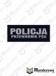 Naszywka odblaskowa POLICJA PRZEWODNIK PSA