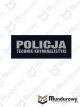 Naszywka odblaskowa POLICJA TECHNIK KRYMINALISTYKI