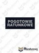 Naszywka odblaskowa POGOTOWIE RATUNKOWE