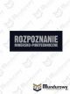 Naszywka odblaskowa ROZPOZNANIE MIN.-PIROTECH.
