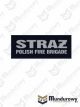 Naszywka odblaskowa STRAŻ POLISH FIRE BRIGADE