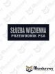 Naszywka odblaskowa SŁUŻBA WIĘZIENNA PRZEW. PSA