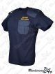 Koszulka t-shirt z naramiennikami STRAŻ MIEJSKA, granatowa