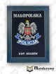 Tablo pamiątkowe z odznaką POLICJI - KWP Małopolska
