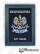 Tablo pamiątkowe z odznaką POLICJI - KWP Świętokrzyska