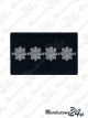 Dystynkcja aspiranta sztabowego na mundur Policji, 8cm x 5cm