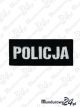 Emblemat POLICJA 100x40 - czarny
