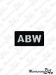 Emblemat ABW 60x30 - czarny