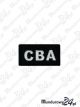 Emblemat CBA 60x30 - czarny