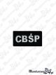 Emblemat CBŚP 60x30 - czarny