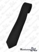 Krawat wiązany, bezpieczny rzep - czarny