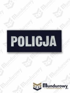 Naszywka odblaskowa POLICJA na polar służbowy, przód