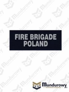 Naszywka odblaskowa FIRE BRIGADE POLAND