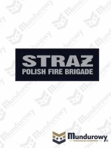 Naszywka odblaskowa STRAŻ POLISH FIRE BRIGADE