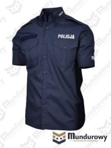 Koszula służbowa POLICJA, krótki rękaw
