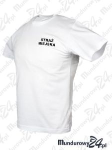 Koszulka t-shirt STRAŻ MIEJSKA, biała