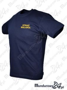 Koszulka t-shirt STRAŻ MIEJSKA, granatowa
