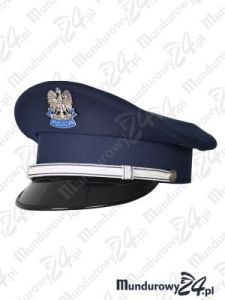 Czapka wyjściowa POLICJA - oficerów, granatowa