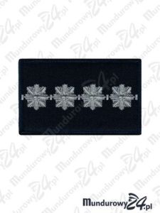 Dystynkcja aspiranta sztabowego na mundur Policji, 8cm x 5cm