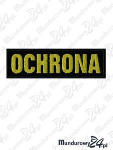 Emblemat OCHRONA 130mm x 40mm