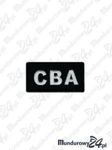 Emblemat CBA 60x30 - czarny
