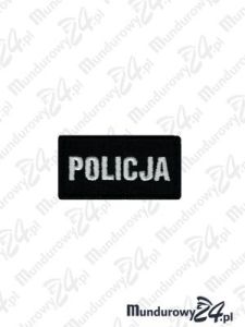 Emblemat POLICJA 60x30 - czarny