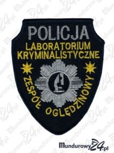 Emblemat Policja Laboratorium Kryminalistyczne Zespół Oględzinowy