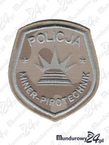 Emblemat Policja Miner-Pirotechnik - pustynia