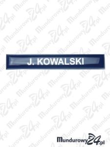 Imiennik polimerowy z nazwiskiem, POLICJA
