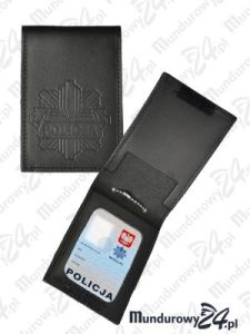 Etui na legitymację gwiazda POLICJA rzep 75mm - M07