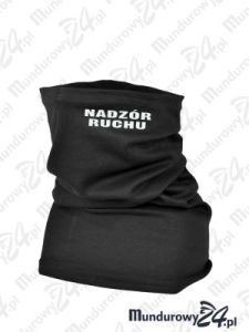 Komin ochronny NADZÓR RUCHU, bawełniany - wz1, czarny