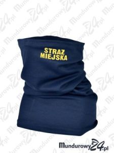 Komin ochronny STRAŻ MIEJSKA, bawełniany - wz1, granatowy