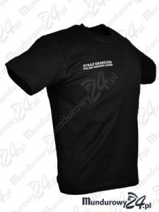 Koszulka t-shirt służbowa STRAŻ GRANICZNA PBG, czarna