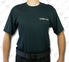 Koszulka t-shirt SŁUŻBA CELNA - ciemnozielona